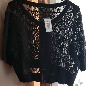 Black Lace cardigan by Torrid